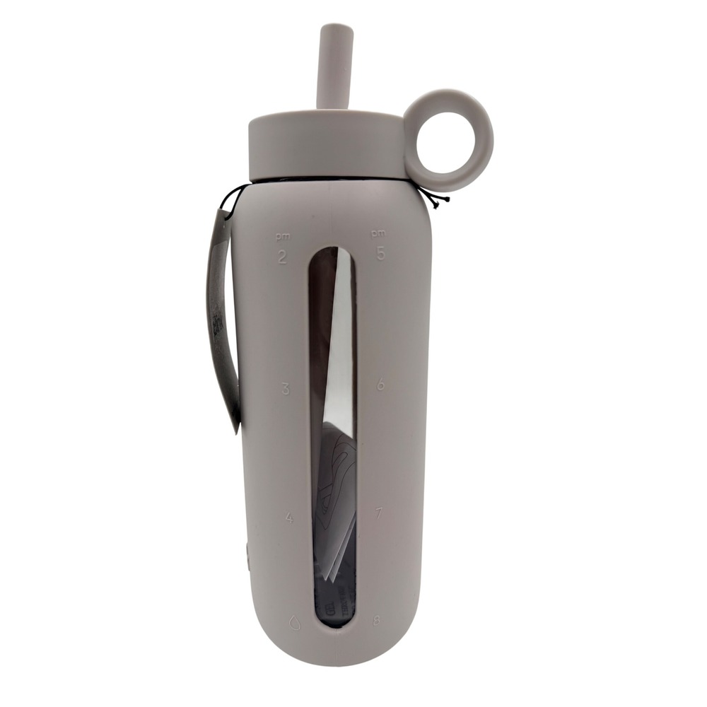 Bink Day Bottle Hydration Tracking Glass Water 21oz Stone Glass Fitness Wellness